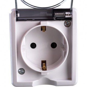 Розетка 11-2402-01 ЭРА 2P+E IP54, шторки, 16A-250В, ОУ, белый Розетка 11-2402-01 ЭРА 2P+E IP54, шторки, 16A-250В, ОУ, белый