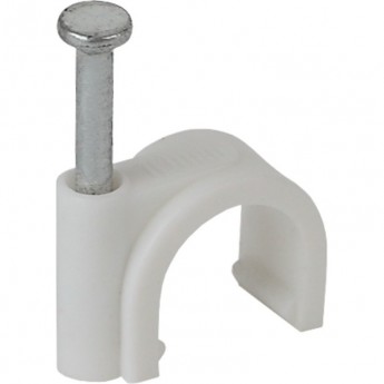 Скоба ЭРА 9мм круглая пластиковая 50шт Скоба ЭРА 9мм круглая пластиковая 50шт