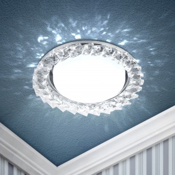 Светильник ЭРА DK86 CH/WH под лампу Gx53 220V13W хром/прозрачный Светильник ЭРА DK86 CH/WH под лампу Gx53 220V13W хром/прозрачный