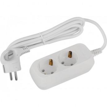 Удлинитель электрический ЭРА UDL-16-215-E Greenline 2 розетки с заземлением 1.5м ПВС 3х1кв.мм